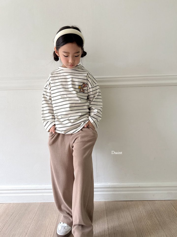 Dsaint - Korean Children Fashion - #kidsshorts - Soft Feel Knit Wide Pants - 12
