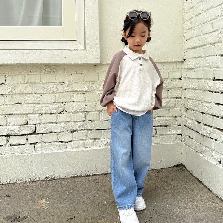 Dsaint - Korean Children Fashion - #kidsshorts - MZ Wide Denim Pants - 9