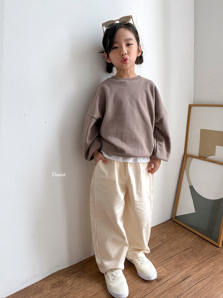Dsaint - Korean Children Fashion - #kidsshorts - Normal Stitch Sweatshirt - 10