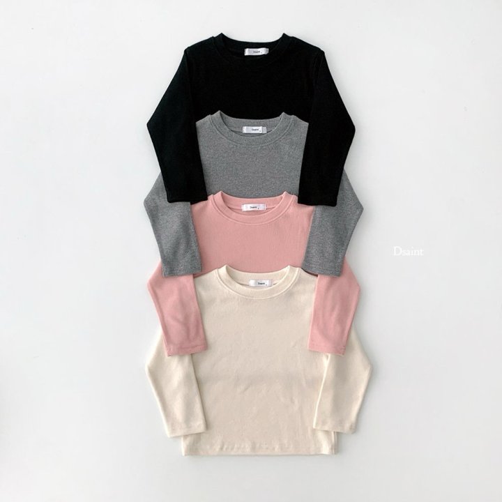 Dsaint - Korean Children Fashion - #kidsshorts - Stendy Ribbed Knit Tee - 2