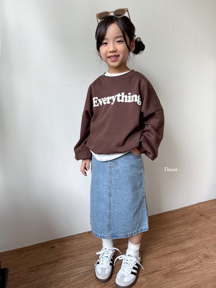 Dsaint - Korean Children Fashion - #kidsstore - Half-Open Denim Skirt - 12