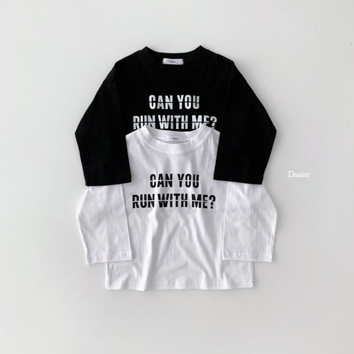 Dsaint - Korean Children Fashion - #kidsstore - Can You Run Tee - 2