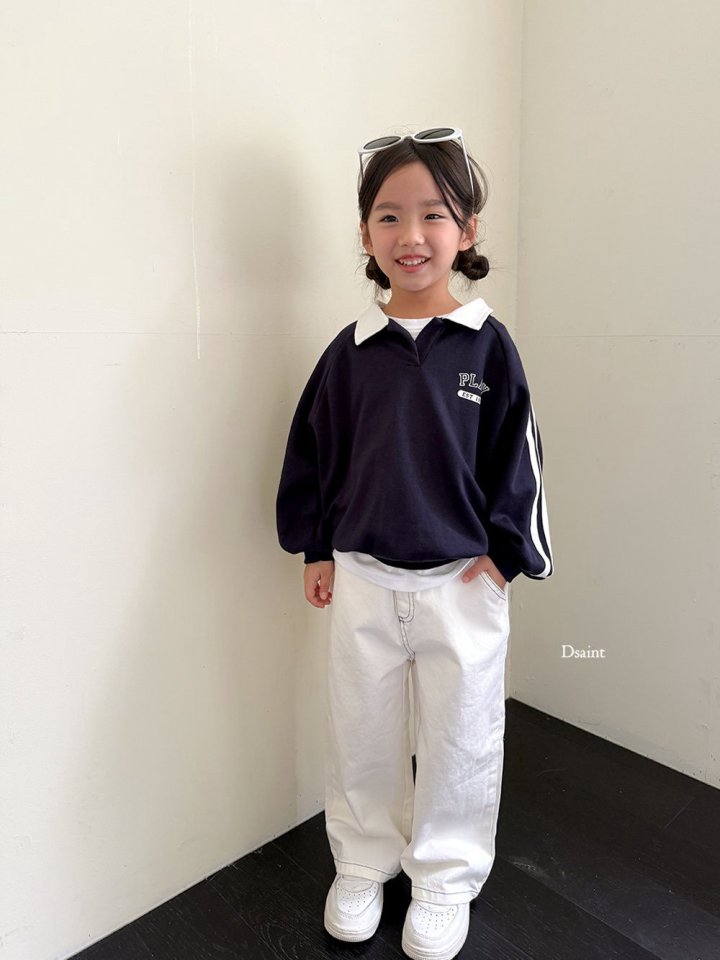 Dsaint - Korean Children Fashion - #kidsstore - Fit Wide Stitch Pants - 12