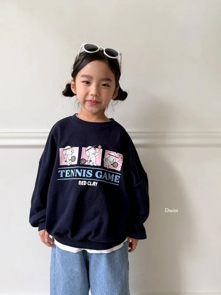 Dsaint - Korean Children Fashion - #kidsstore - Tennis Game Sweatshirt - 8