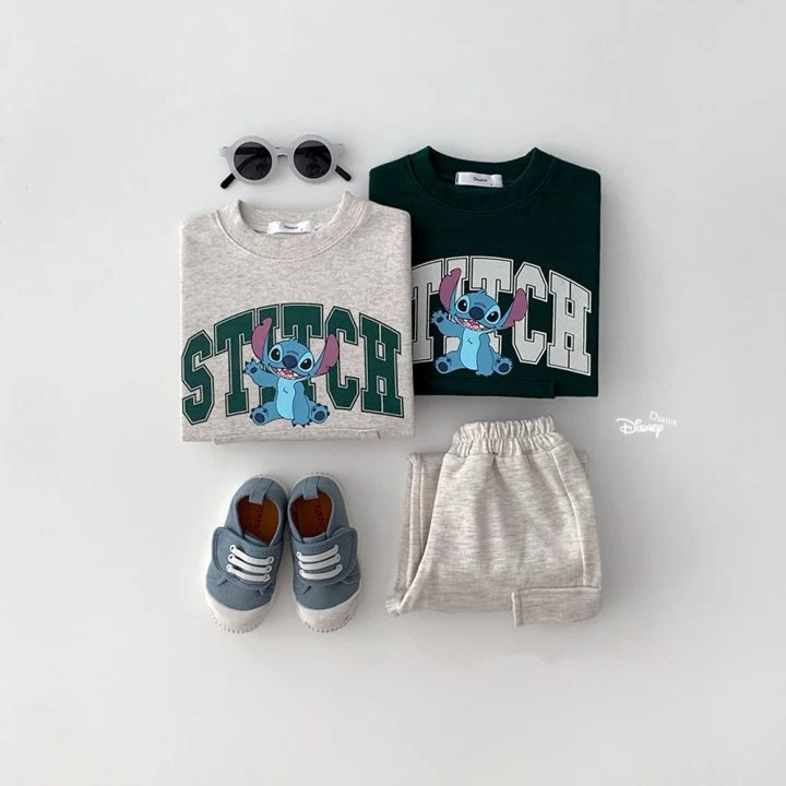 Dsaint - Korean Children Fashion - #kidzfashiontrend - Stitch Kangaroo Sweatshirt - 5