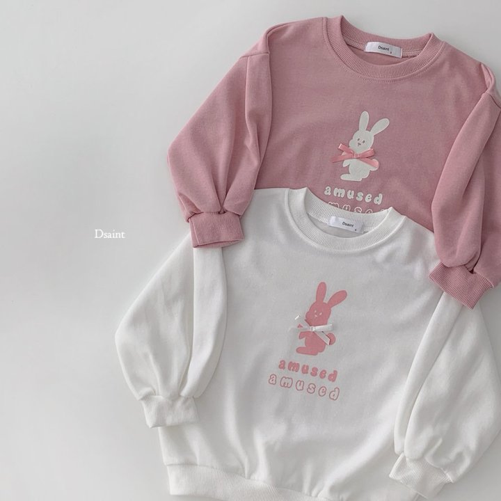 Dsaint - Korean Children Fashion - #kidzfashiontrend - Amu Pink Ribbon Sweatshirt