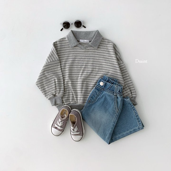 Dsaint - Korean Children Fashion - #kidzfashiontrend - Ddui Collar Sweatshirt - 6