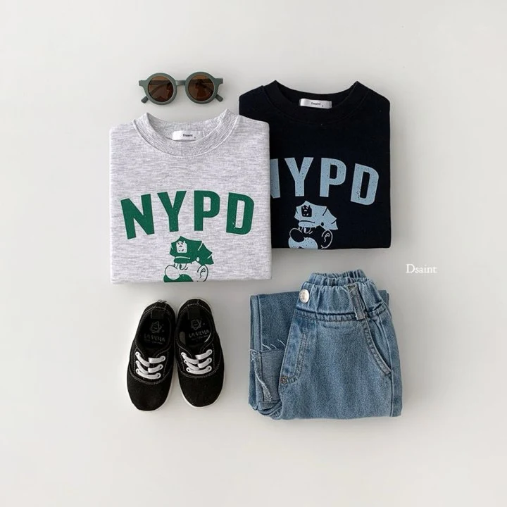 Dsaint - Korean Children Fashion - #kidsstore - NYPD Police Sweatshirt - 4