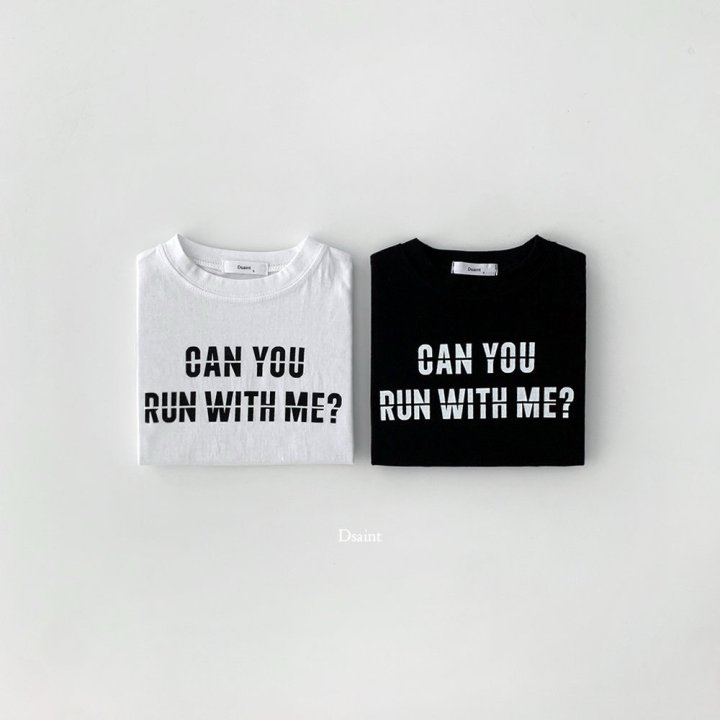 Dsaint - Korean Children Fashion - #kidzfashiontrend - Can You Run Tee - 3