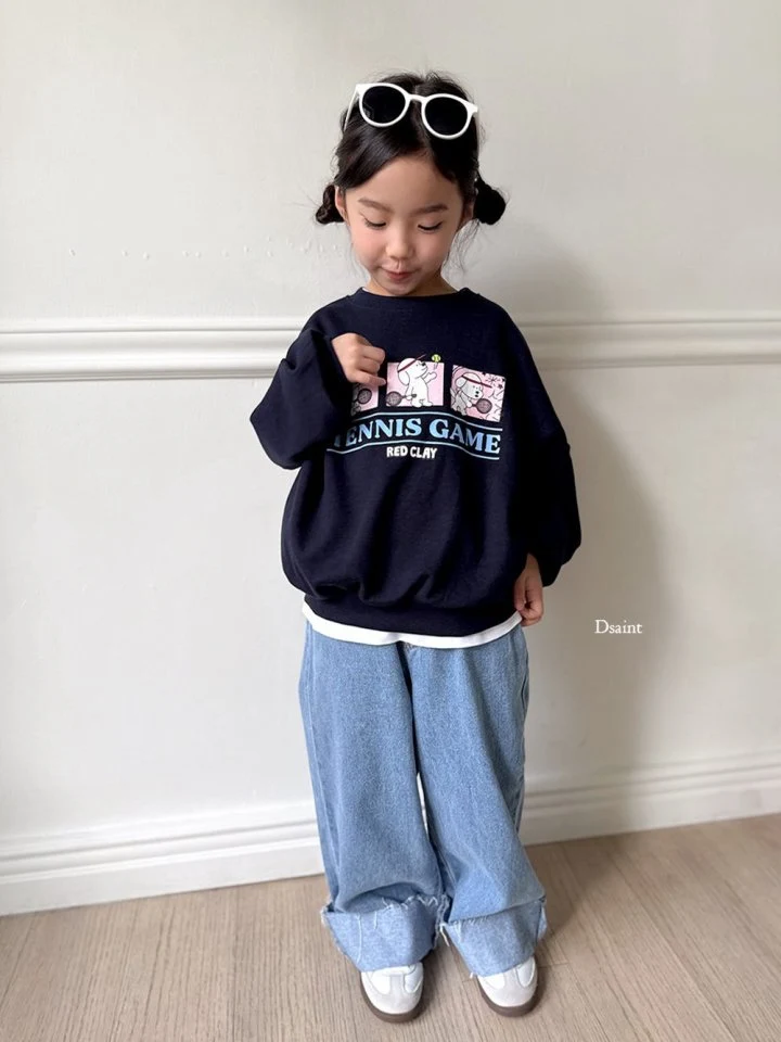 Dsaint - Korean Children Fashion - #kidzfashiontrend - Tennis Game Sweatshirt - 9