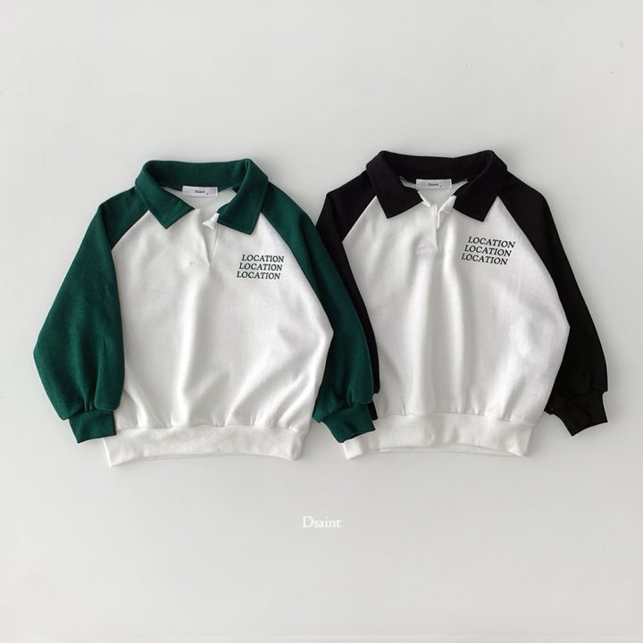 Dsaint - Korean Children Fashion - #kidzfashiontrend - Location Collar Sweatshirt
