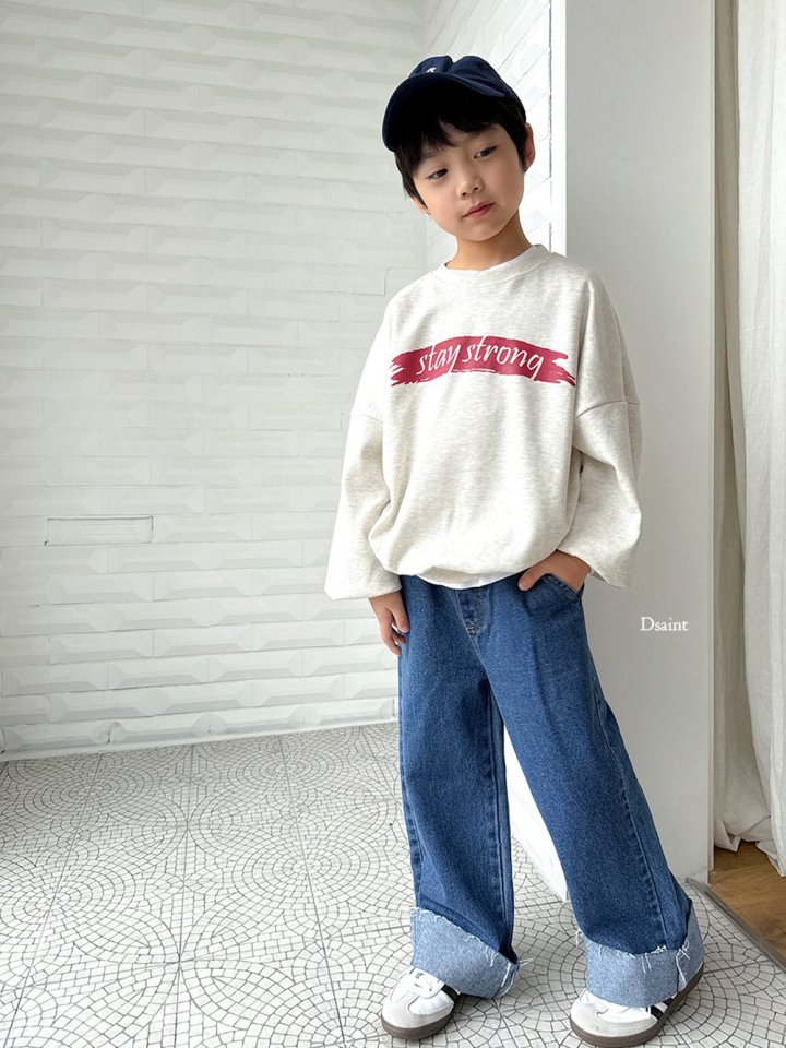 Dsaint - Korean Children Fashion - #kidzfashiontrend - Stay Strong Sweatshirt - 11