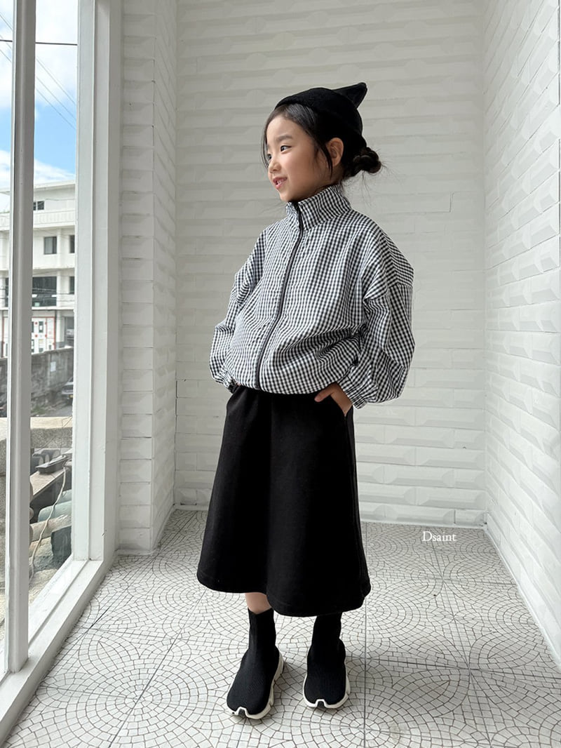 Dsaint - Korean Children Fashion - #kidzfashiontrend - Good Pick Windbreaker (Check) - 10