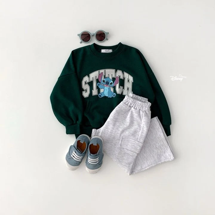 Dsaint - Korean Children Fashion - #littlefashionista - Stitch Kangaroo Sweatshirt - 7