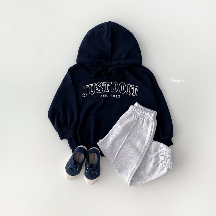 Dsaint - Korean Children Fashion - #littlefashionista - Just Do It Hoodie - 6