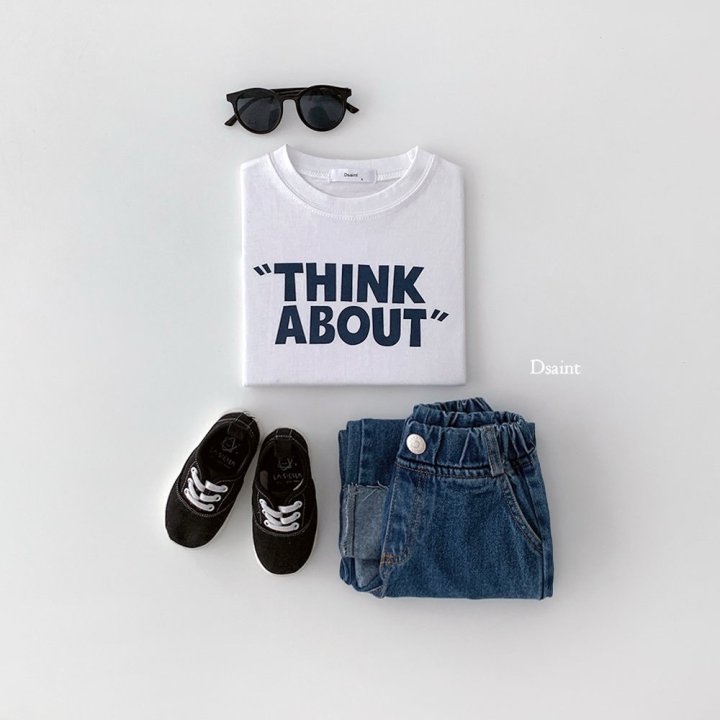 Dsaint - Korean Children Fashion - #littlefashionista - Think About Tee - 5