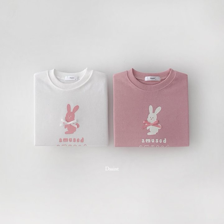 Dsaint - Korean Children Fashion - #littlefashionista - Amu Pink Ribbon Sweatshirt - 3