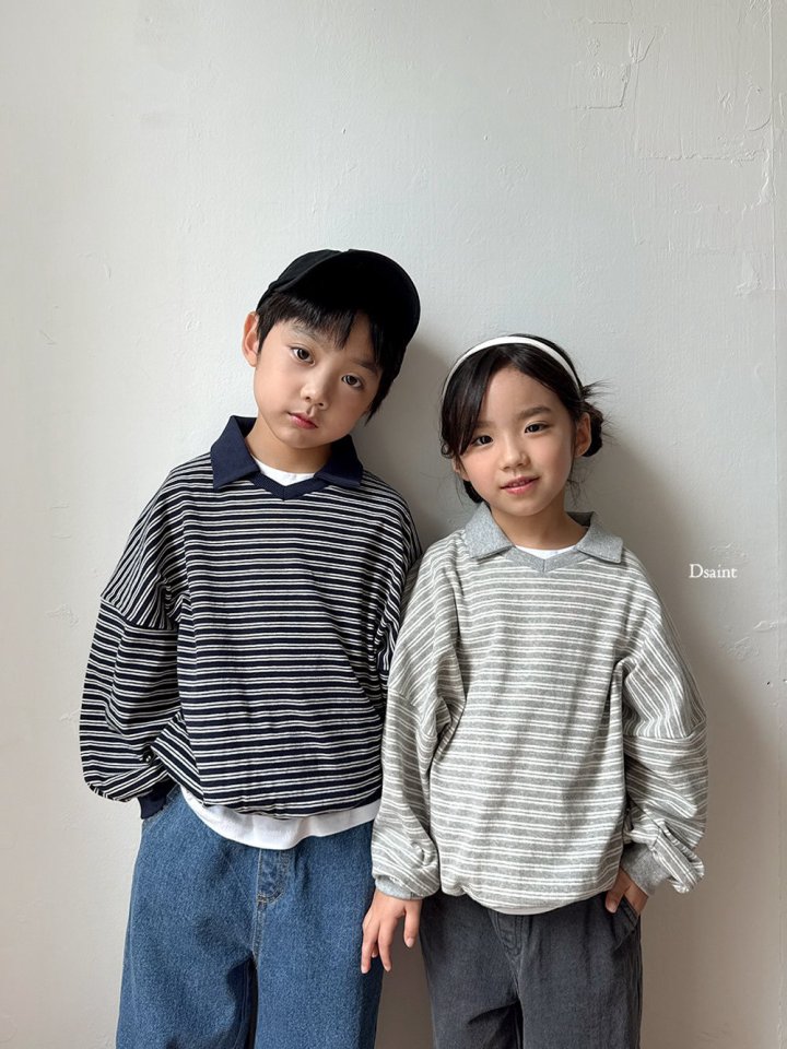 Dsaint - Korean Children Fashion - #littlefashionista - Ddui Collar Sweatshirt - 8