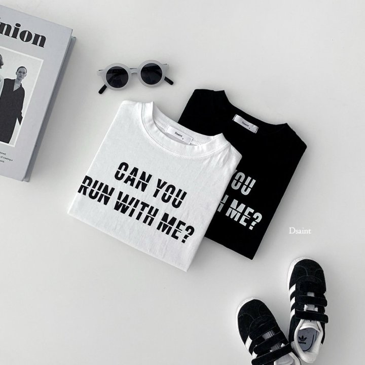 Dsaint - Korean Children Fashion - #littlefashionista - Can You Run Tee - 5