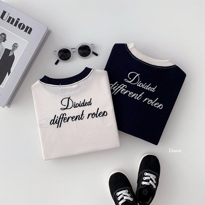 Dsaint - Korean Children Fashion - #littlefashionista - Divided Sweatshirt - 8