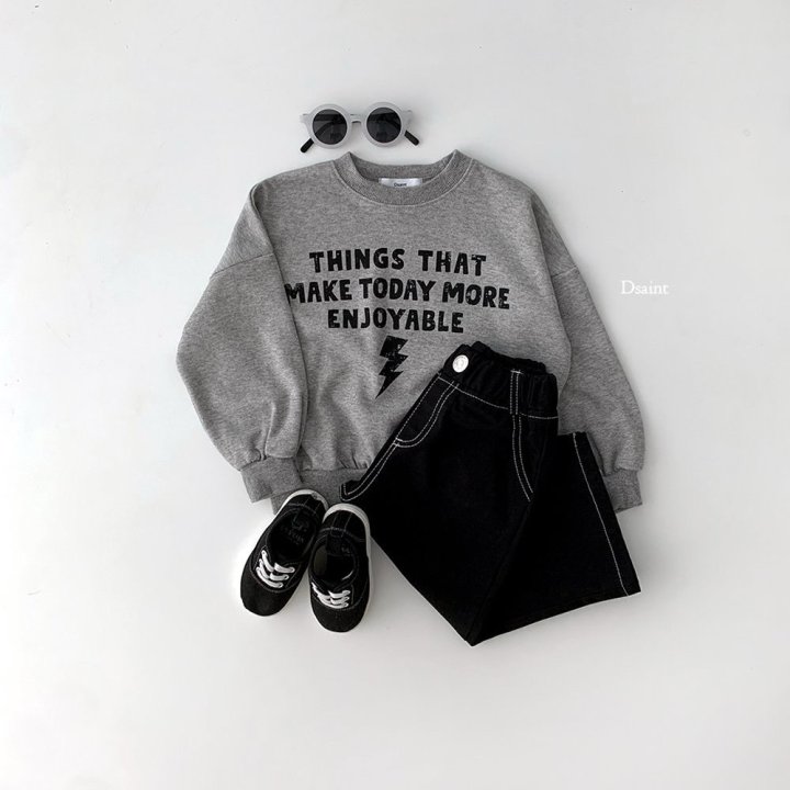 Dsaint - Korean Children Fashion - #littlefashionista - Things Lightning Sweatshirt - 7