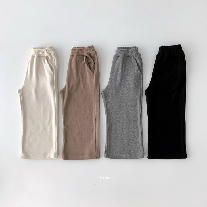 Dsaint - Korean Children Fashion - #littlefashionista - Soft Feel Knit Wide Pants - 2