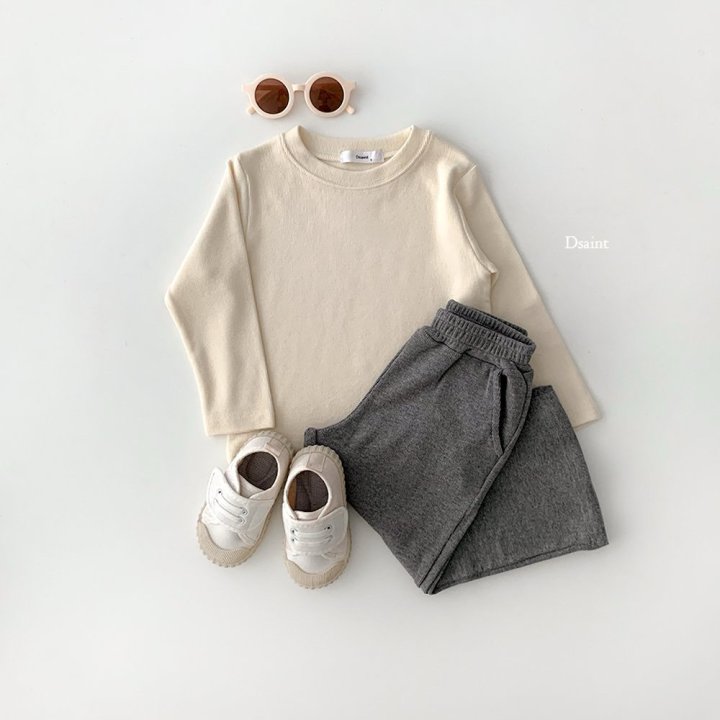 Dsaint - Korean Children Fashion - #littlefashionista - Stendy Ribbed Knit Tee - 6
