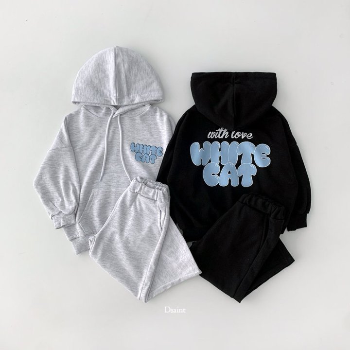 Dsaint - Korean Children Fashion - #magicofchildhood - White Cat Hood Set