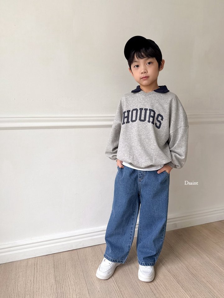 Dsaint - Korean Children Fashion - #magicofchildhood - Hours Collar Sweatshirt - 9