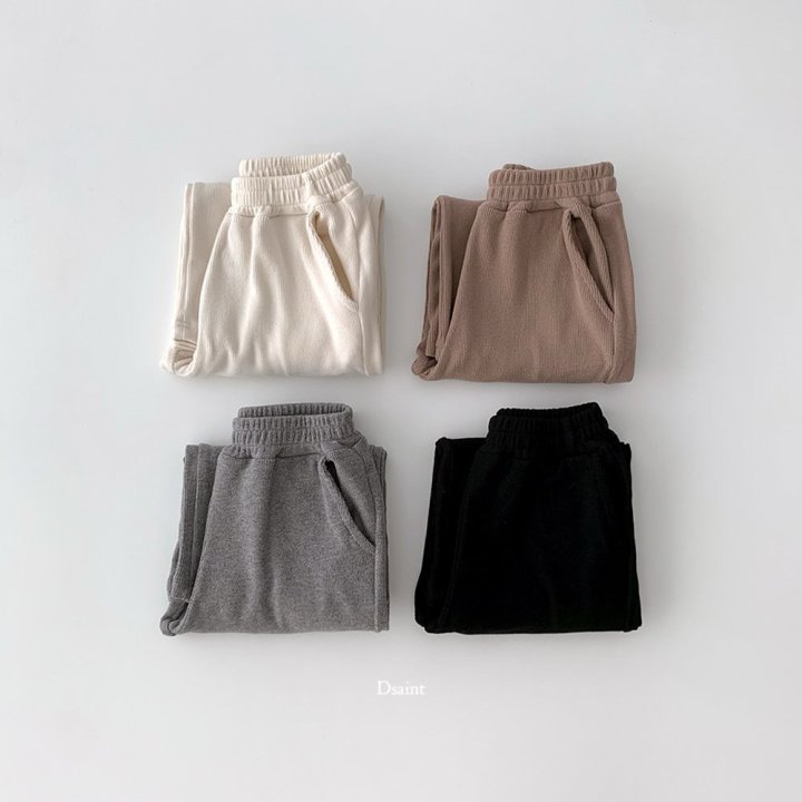 Dsaint - Korean Children Fashion - #magicofchildhood - Soft Feel Knit Wide Pants - 3