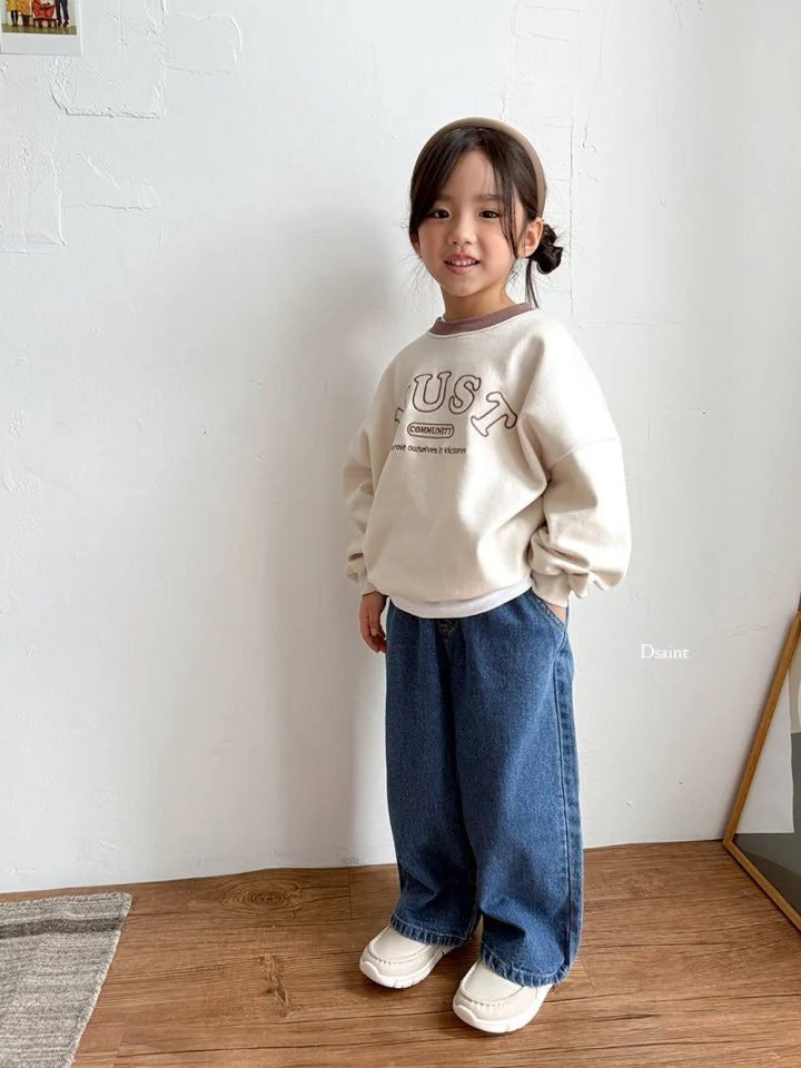 Dsaint - Korean Children Fashion - #magicofchildhood - Mild Wide Denim Pants - 11