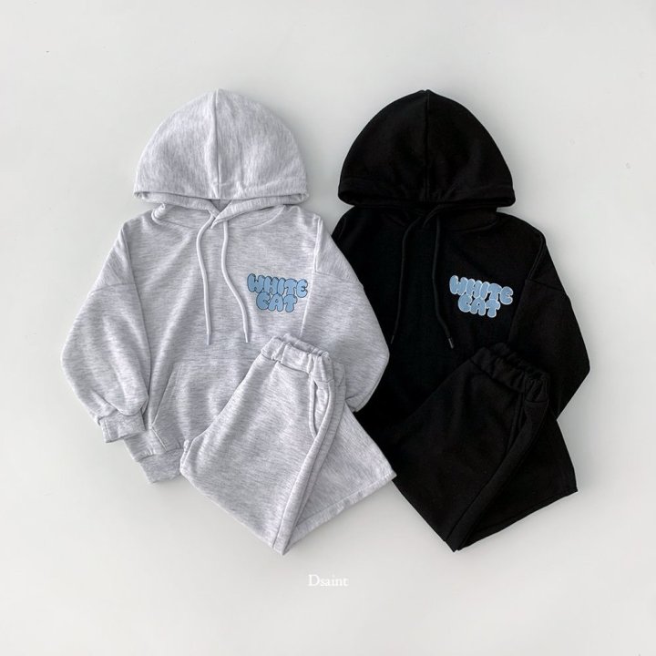 Dsaint - Korean Children Fashion - #minifashionista - White Cat Hood Set - 2