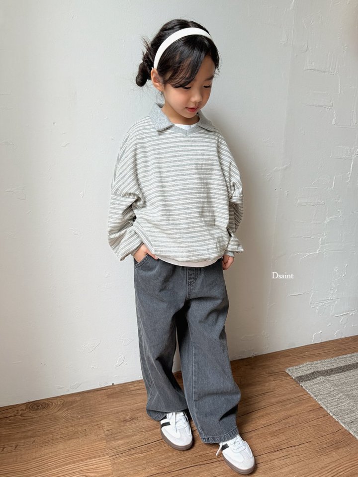 Dsaint - Korean Children Fashion - #minifashionista - Ddui Collar Sweatshirt - 10