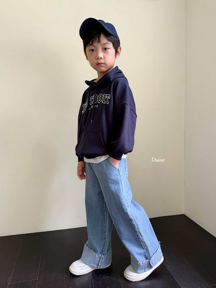 Dsaint - Korean Children Fashion - #minifashionista - Cutting Roll-up Wide Pants - 11