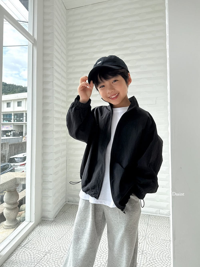 Dsaint - Korean Children Fashion - #minifashionista - Good Pick Windbreaker (Black) - 12