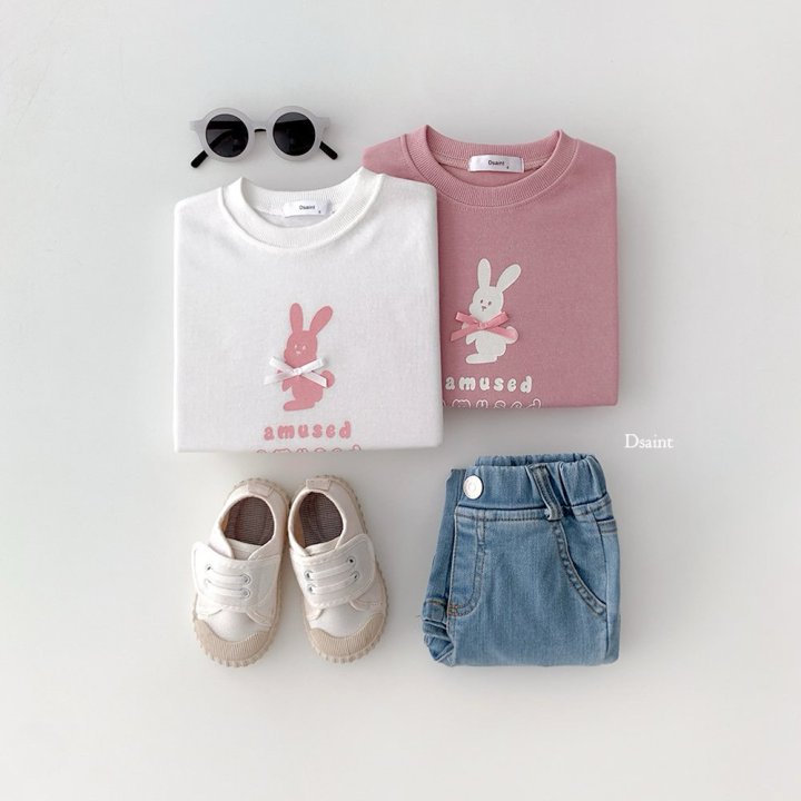 Dsaint - Korean Children Fashion - #prettylittlegirls - Amu Pink Ribbon Sweatshirt - 6