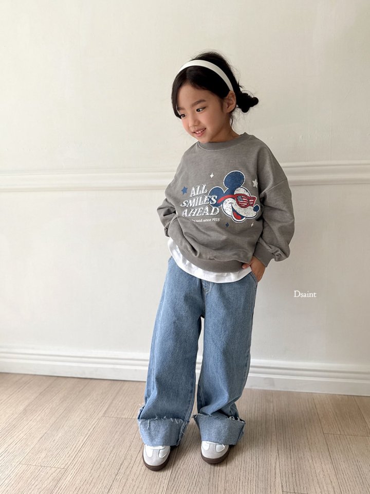 Dsaint - Korean Children Fashion - #prettylittlegirls - Cutting Roll-up Wide Pants - 12