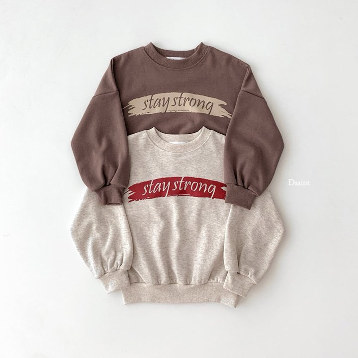 Dsaint - Korean Children Fashion - #prettylittlegirls - Stay Strong Sweatshirt - 2