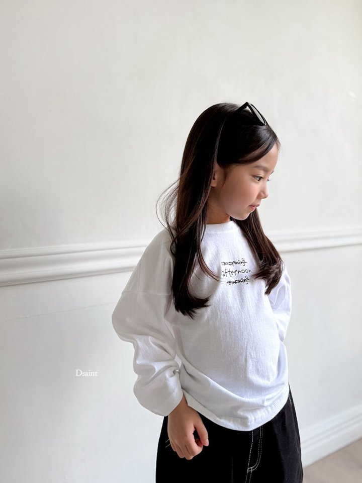Dsaint - Korean Children Fashion - #stylishchildhood - Morning Oversized Tee - 8