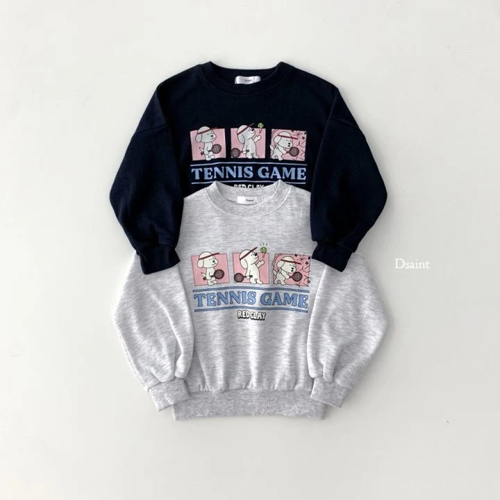 Dsaint - Korean Children Fashion - #stylishchildhood - Tennis Game Sweatshirt