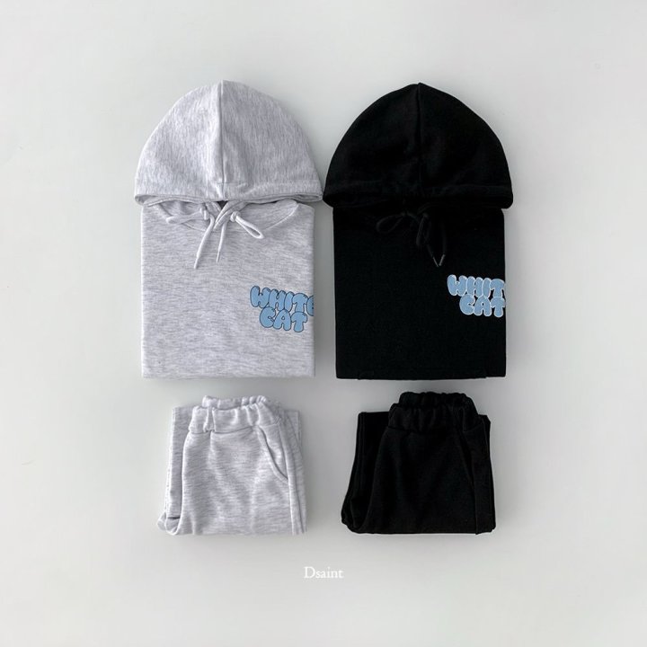 Dsaint - Korean Children Fashion - #prettylittlegirls - White Cat Hood Set - 4
