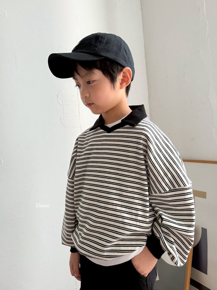 Dsaint - Korean Children Fashion - #todddlerfashion - Ddui Collar Sweatshirt - 12