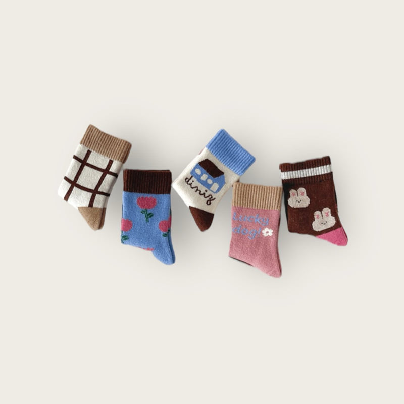 Dudie - Korean Children Fashion - #Kfashion4kids - Tulip House Set (set of 5) - 8