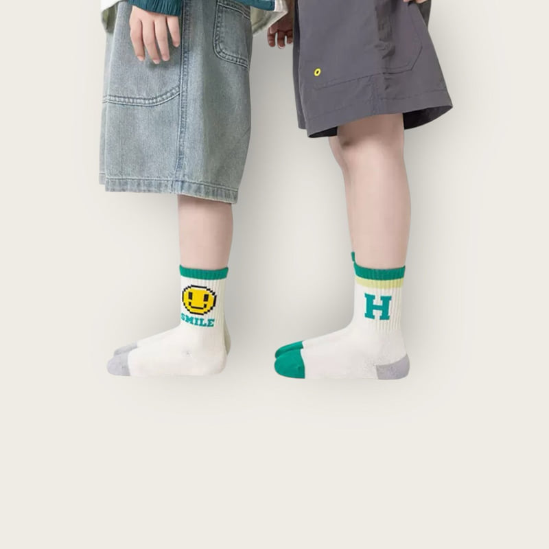 Dudie - Korean Children Fashion - #Kfashion4kids - Smile Set (set of 5) - 7