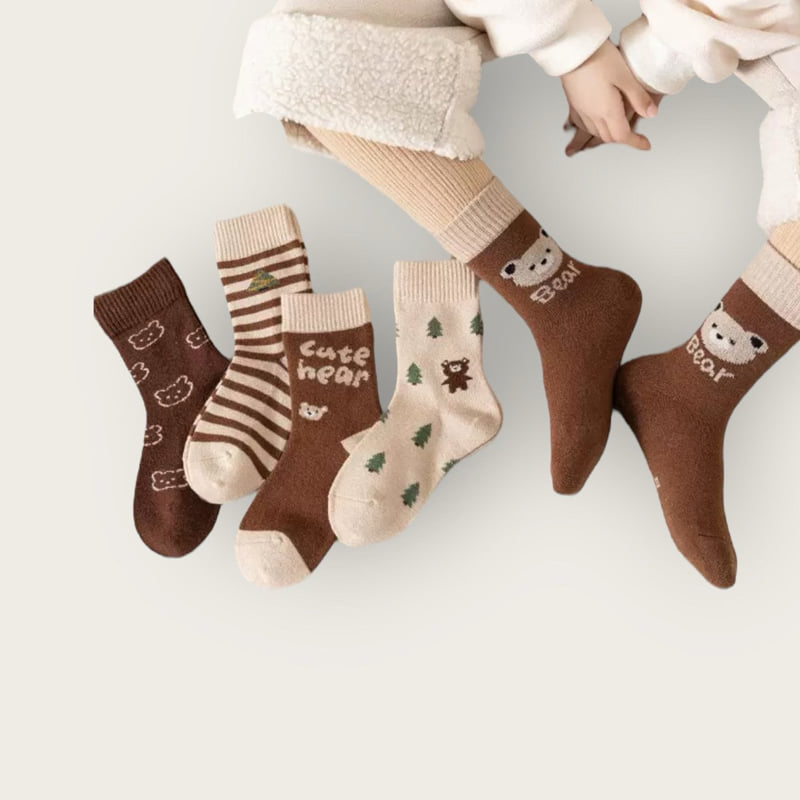 Dudie - Korean Children Fashion - #Kfashion4kids - Cutie Bear Set (set of 5) - 3