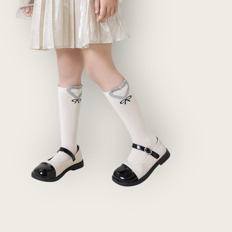 Dudie - Korean Children Fashion - #Kfashion4kids - Hearts Knee Socks Set (set of 3) - 7