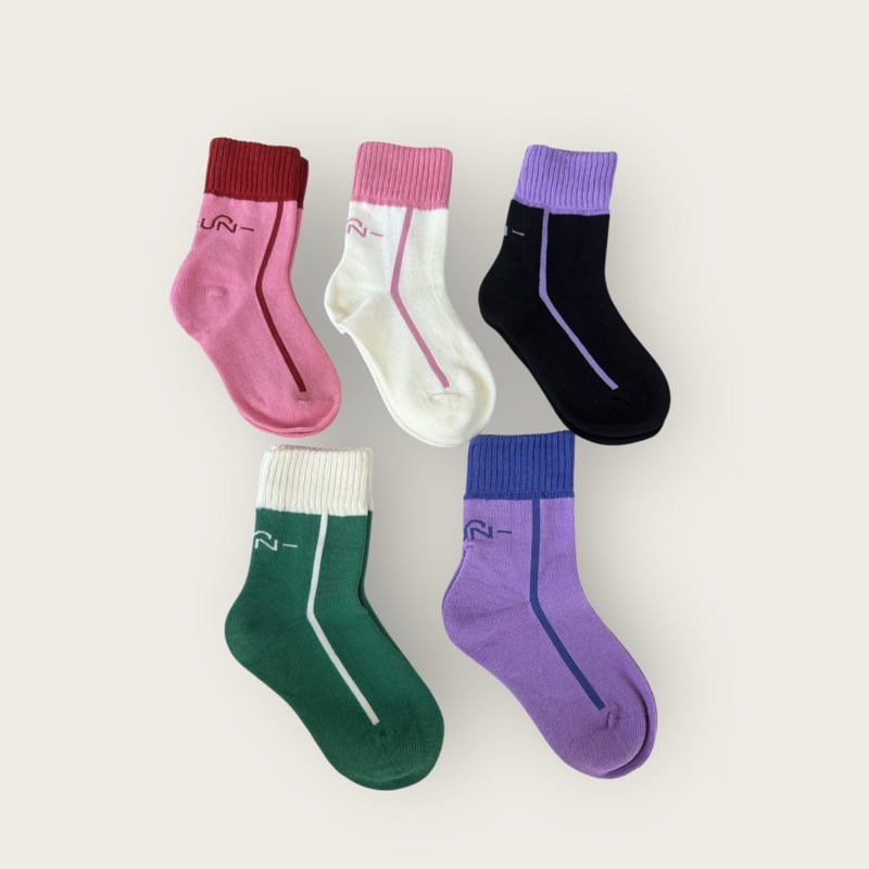 Dudie - Korean Children Fashion - #Kfashion4kids - Color Sun Set (set of 5) - 3