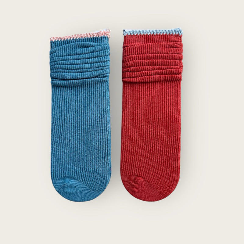 Dudie - Korean Children Fashion - #childofig - Petite Socks Set (set of 2) - 5