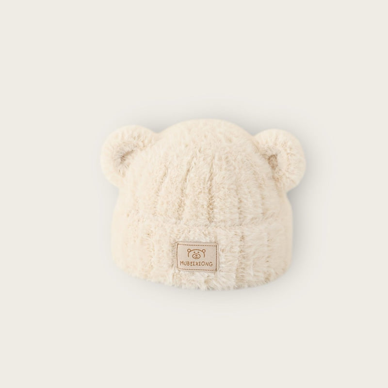 Dudie - Korean Children Fashion - #childofig - Fluffy Bear Beanie - 7