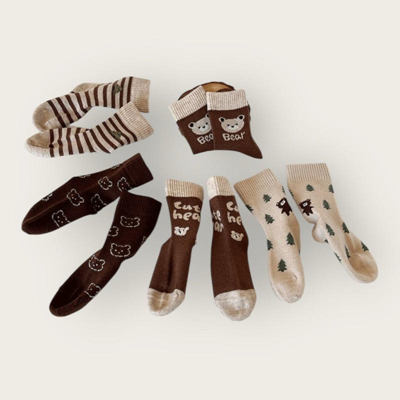 Dudie - Korean Children Fashion - #childofig - Cutie Bear Set (set of 5) - 8
